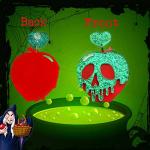 Poison Apple Halloween Earrings for Disney Fans