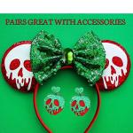 Poison Apple Halloween Earrings for Disney Fans