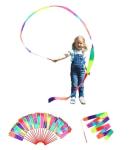 Rainbow Ribbon Dancing Wands - 20 Pack