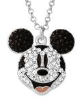 Mickey Mouse Pave Crystal Necklace for Women