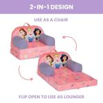 Disney Princess Flip-Out Cozee Buddy Chair, Pink