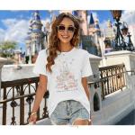 Disney Floral Castle Graphic T-Shirt for Women