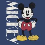 Disney Mickey Vintage Hoodie for Kids - Navy Blue