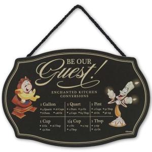 Disney Beauty and the Beast Kitchen Measuring Sign