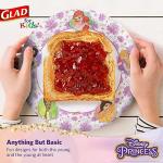 Disney Princess Floral Disposable Paper Plates - 40 Count