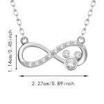 Disney Mickey Mouse Sterling Silver Necklace for Women