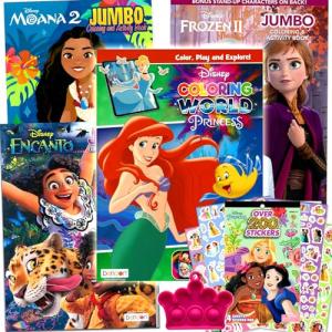 Disney Princess Coloring Book Bundle for Kids