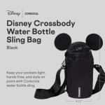 Minnie Mouse Water Bottle Sling Bag - Black