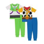 Disney Buzz and Woody Boys' Cotton Pajama Set