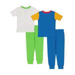 Disney Buzz and Woody Boys' Cotton Pajama Set