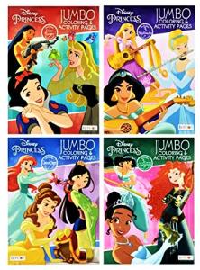 Disney Princess Jumbo Coloring Activity Book Set