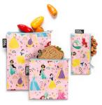 Disney Princess Rainbow Reusable Snack Bags - 3 Pack
