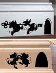 Jaq and Gus Mouse Hole Wall Decal Set