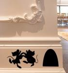 Jaq and Gus Mouse Hole Wall Decal Set