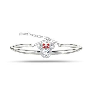 Disney Sparkling Mouse Bracelet with Cute Bow