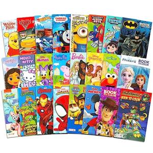 24 Mini Disney Coloring Books for Kids