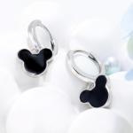 Cute Black Mouse Hoop Earrings for Disney Fans