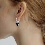 Cute Black Mouse Hoop Earrings for Disney Fans