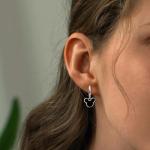 Cute Black Mouse Hoop Earrings for Disney Fans