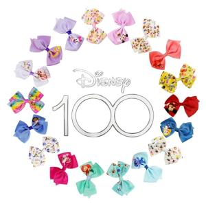 Disney 100th Anniversary Hair Bow Clip Set