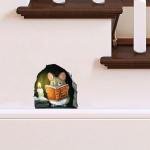 Mouse Reading Book Wall Decor Sticker for Kids