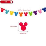 Rainbow Mickey Mouse Banner Flags for Parties