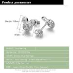 Matte Mickey Mouse Silver Stud Earrings for Adults