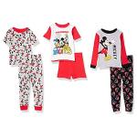 Mickey Mouse 6-Piece Pajama Set for Boys, 4T