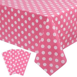 Minnie Mouse Pink Polka Dot Tablecloths - 3 Pack