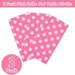 Minnie Mouse Pink Polka Dot Tablecloths - 3 Pack