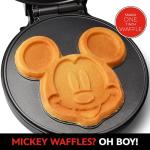 Disney Mickey Mouse 7" Waffle Maker with Nonstick Coating