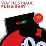 Disney Mickey Mouse 7" Waffle Maker with Nonstick Coating