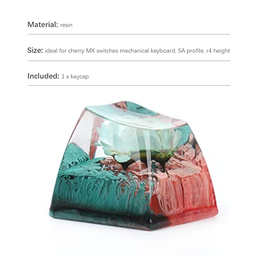 Mandala Resin Backlit SA Profile Keycap for MX Switch