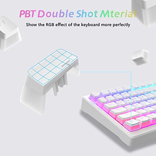XVX Pudding PBT Keycaps 165 Keys Set - White
