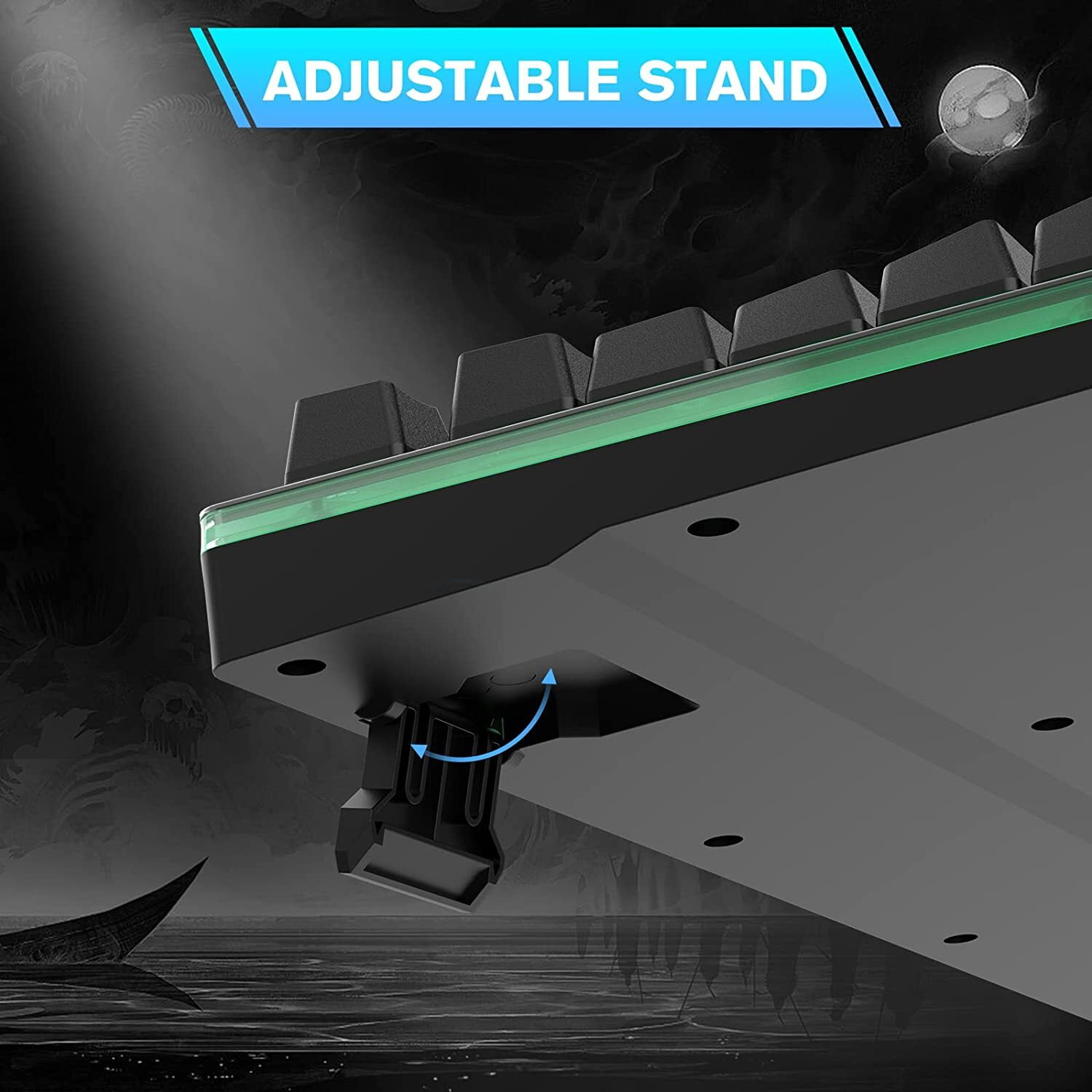 RaceGT Wired Mechanical Gaming Keyboard with Wrist Rest