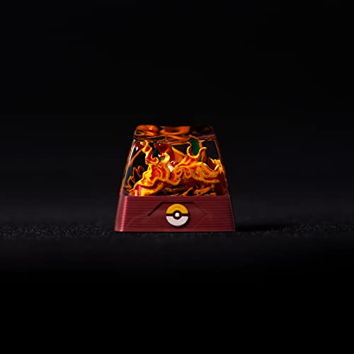 Handmade Japanese Artisan Resin Keycaps - Transparent R1/Esc