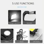 מנורת קמפינג נטענת בקיס מתוחכם