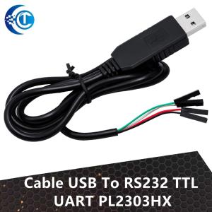 1PCS USB to COM Module Cable: USB to RS232 TTL UART Auto Converter with PL2303HX