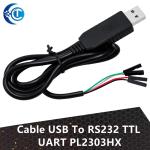 1PCS USB to COM Module Cable: USB to RS232 TTL UART Auto Converter with PL2303HX