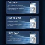 Spray fan portable household three in one small air cooler, 7-color LED night light, 5-hole humidifier, 1-3 hour timer