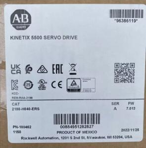 New Factory Sealed Allen Bradley 2198-H040-ERS KINETIX 5500 SERVO DRIVE