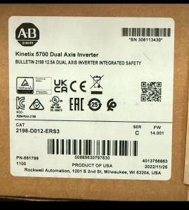1PC New Sealed Allen Bradley 2198-D020-ERS3 Kinetix 5700 Dual Axis Inverter