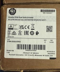 1PC New Sealed Allen Bradley 2198-D020-ERS3 Kinetix 5700 Dual Axis Inverter