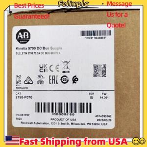 New Sealed AB 2198-P070 Kinetix 5700 DC BUS FW 14.001 2198P070 US Free Tax