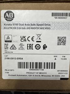 AB 2198-D012-ERS4 Kinetix 5700 Dual Axis Safe Speed Drive