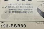 NEW ALLEN BRADLEY 193-BSB80 /B OVERLOAD RELAY 5.5-8.0A