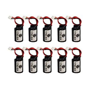 STEPMAX (10 Pack 1763-BA 3V 1100mAh PLC Computer Backup Battery Replaces for Allen Bradley 1763-BA,Micro 1100 Series Controller and Dantona COMP-295