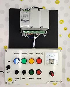 PLC Cables, Inc - Allen Bradley Micro820 Analog CCW PLC Trainer Micro800 Training Kit