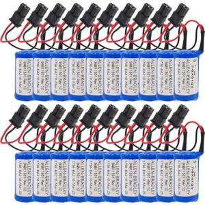 URBUTY (20PCS/Set) 1756-BA2 PLC Battery Replacement for Allen-Bradley 1756-BA2 BR2/3A-AB 1745-B1 AB 94811501 1756-L1 PLC Control Nexergy 3V Lithium Battery, Non-Rechargeable