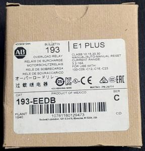 Allen-Bradley 193-EEDB Series C Overload Relay New In The Original Box